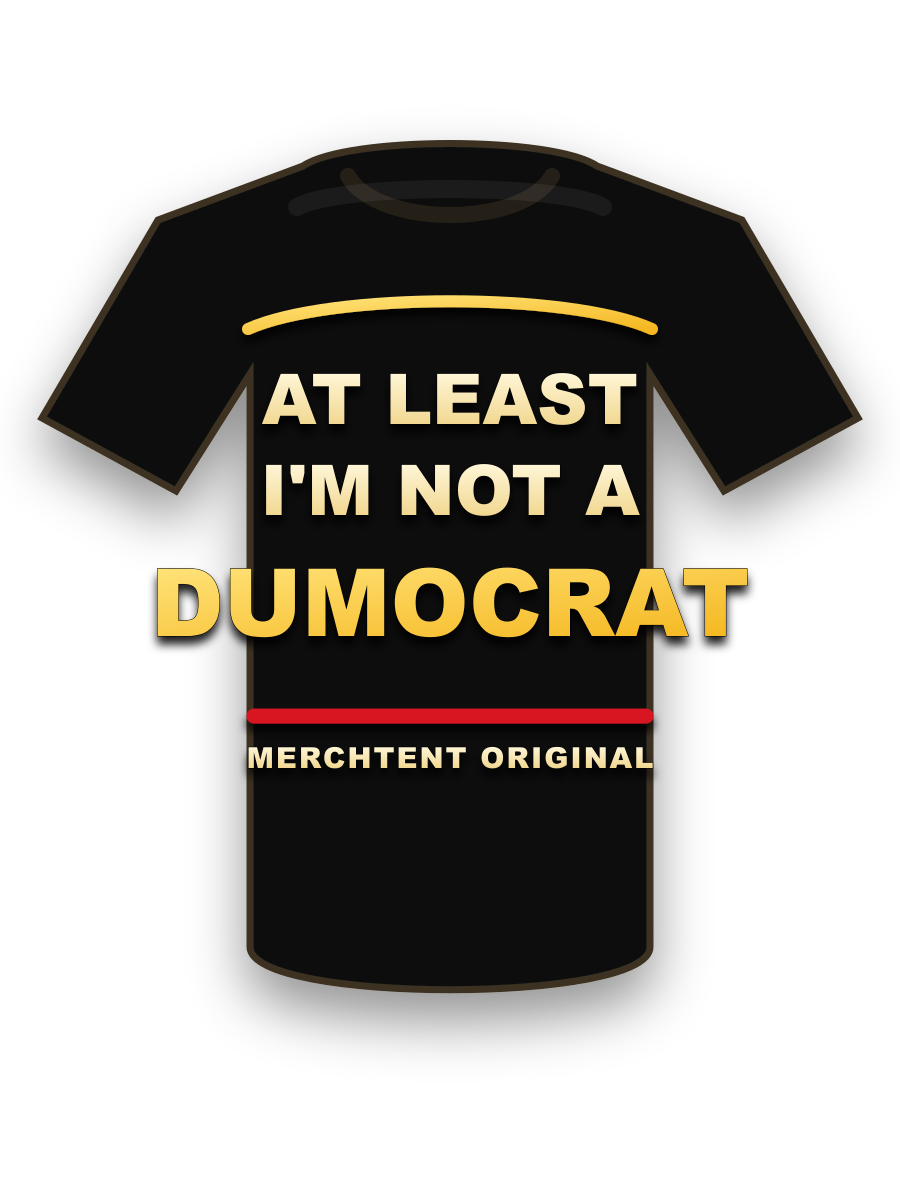 Centered Dumocrat tee mockup